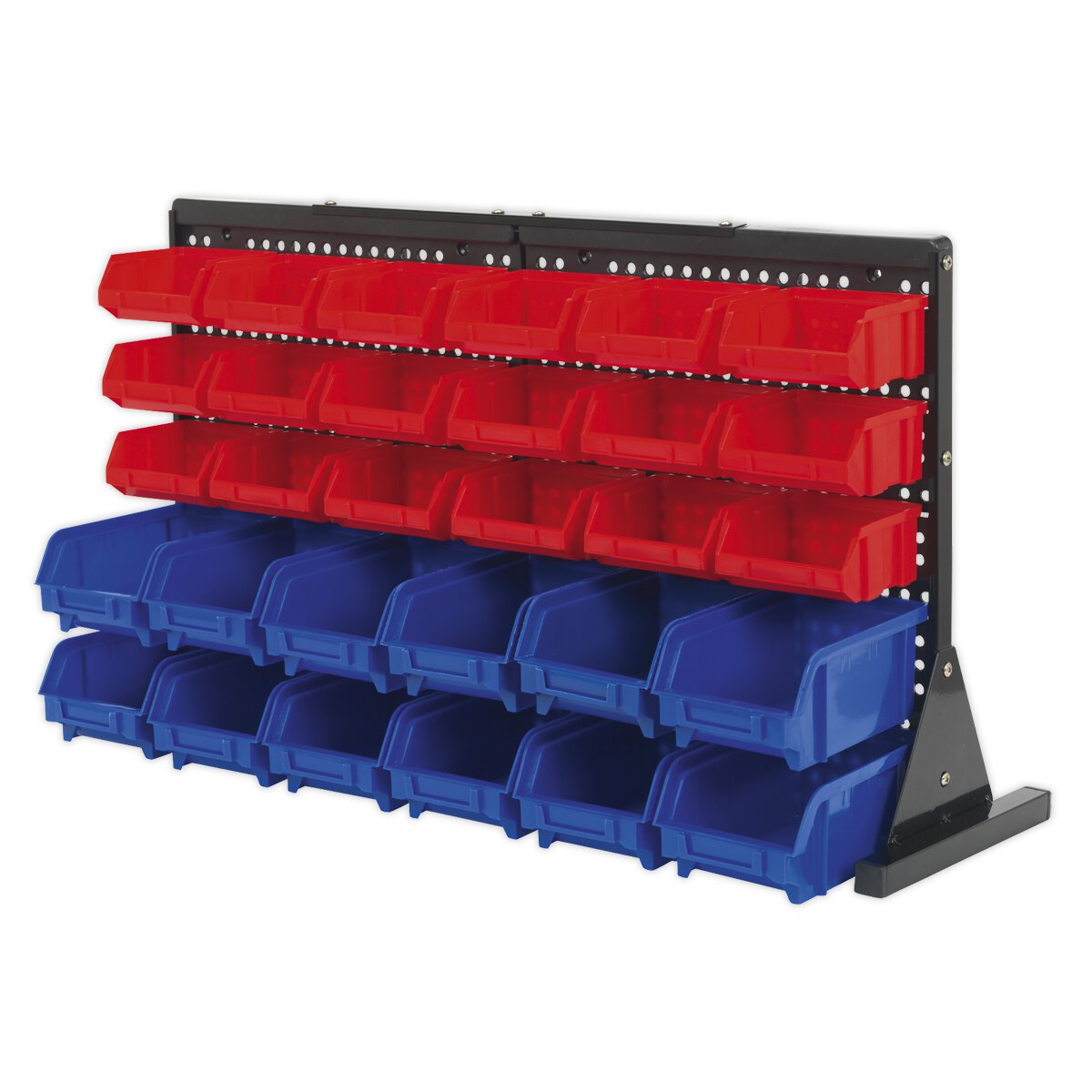 Bin Storage System Bench Mounting 30 Bins
