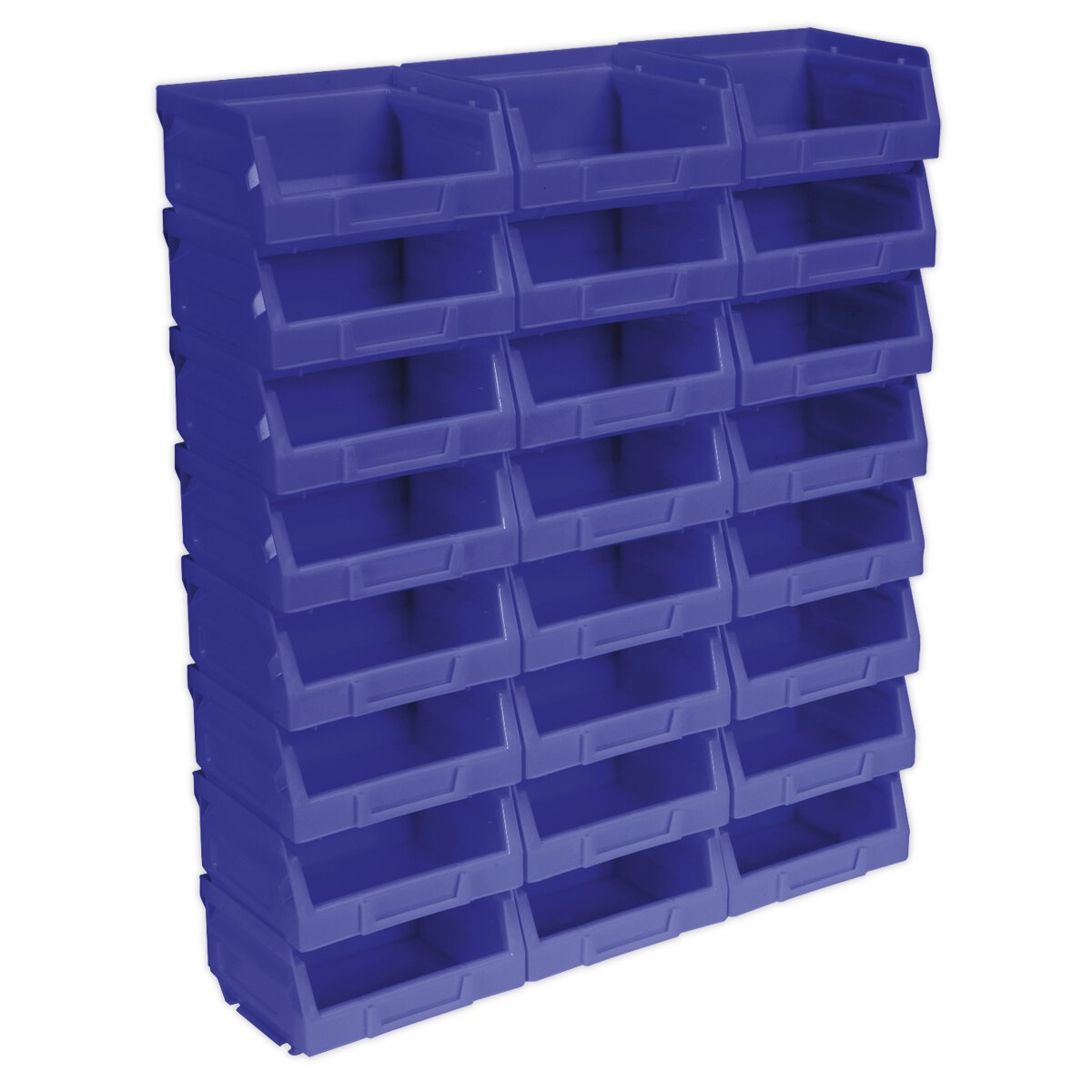 Plastic Storage Bin 105 x 85 x 55mm - Blue Pack of 24
