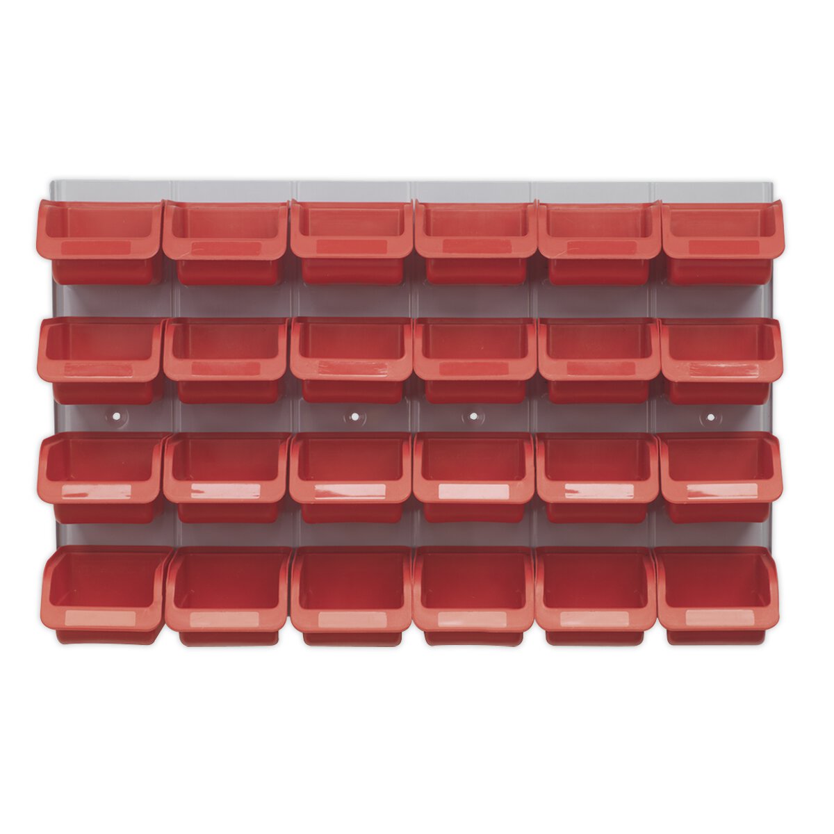 Bin & Panel Combination 24 Bins - Red
