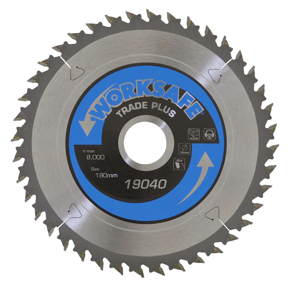 Trade Plus Circular Saw Blade Ø190 x 30mm - 40tpu
