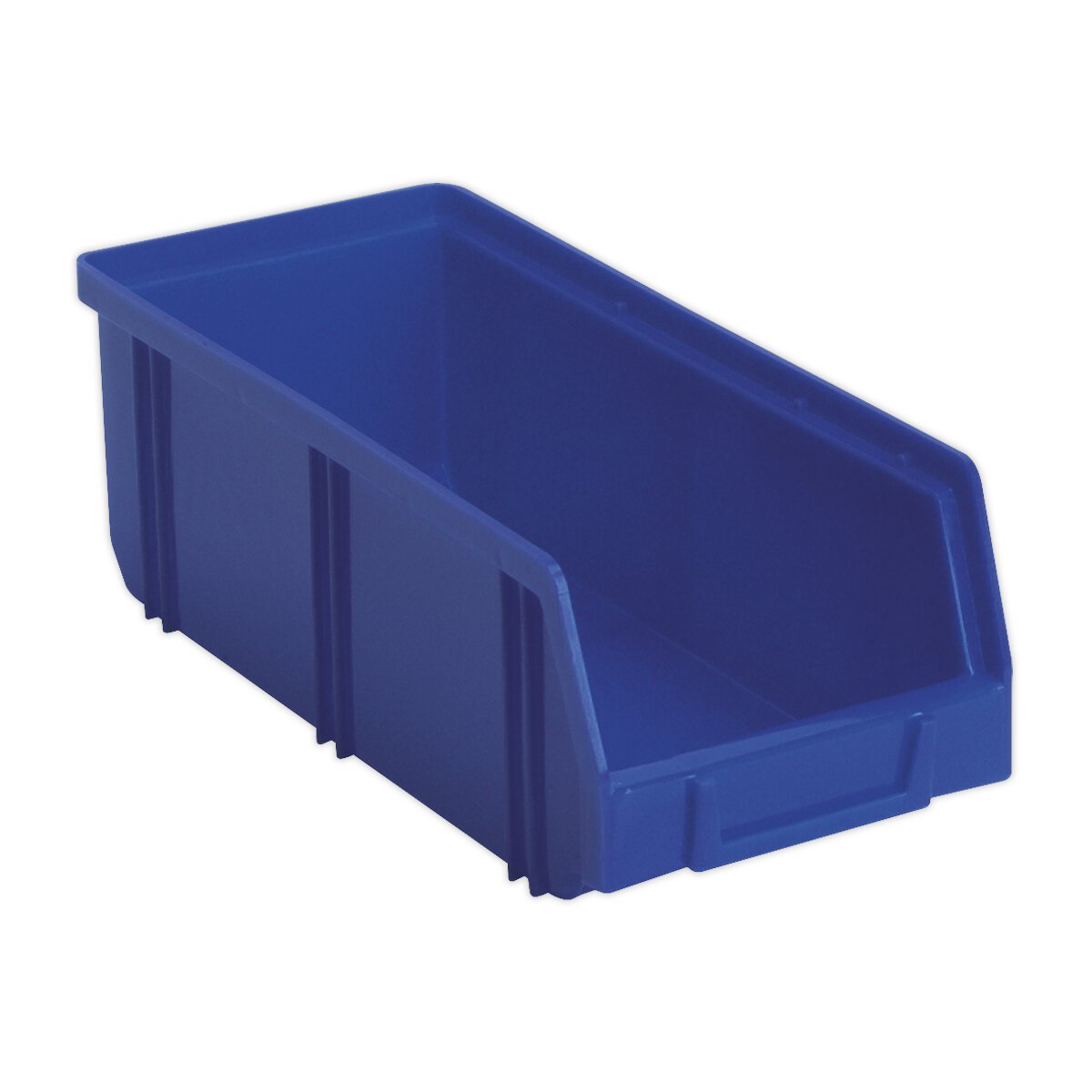 Plastic Storage Bin Deep 105 x 240 x 85mm - Blue Pack of 28