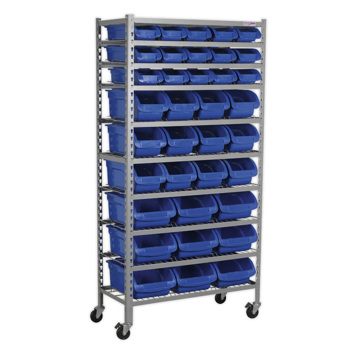 Mobile Bin Storage System 36 Bins