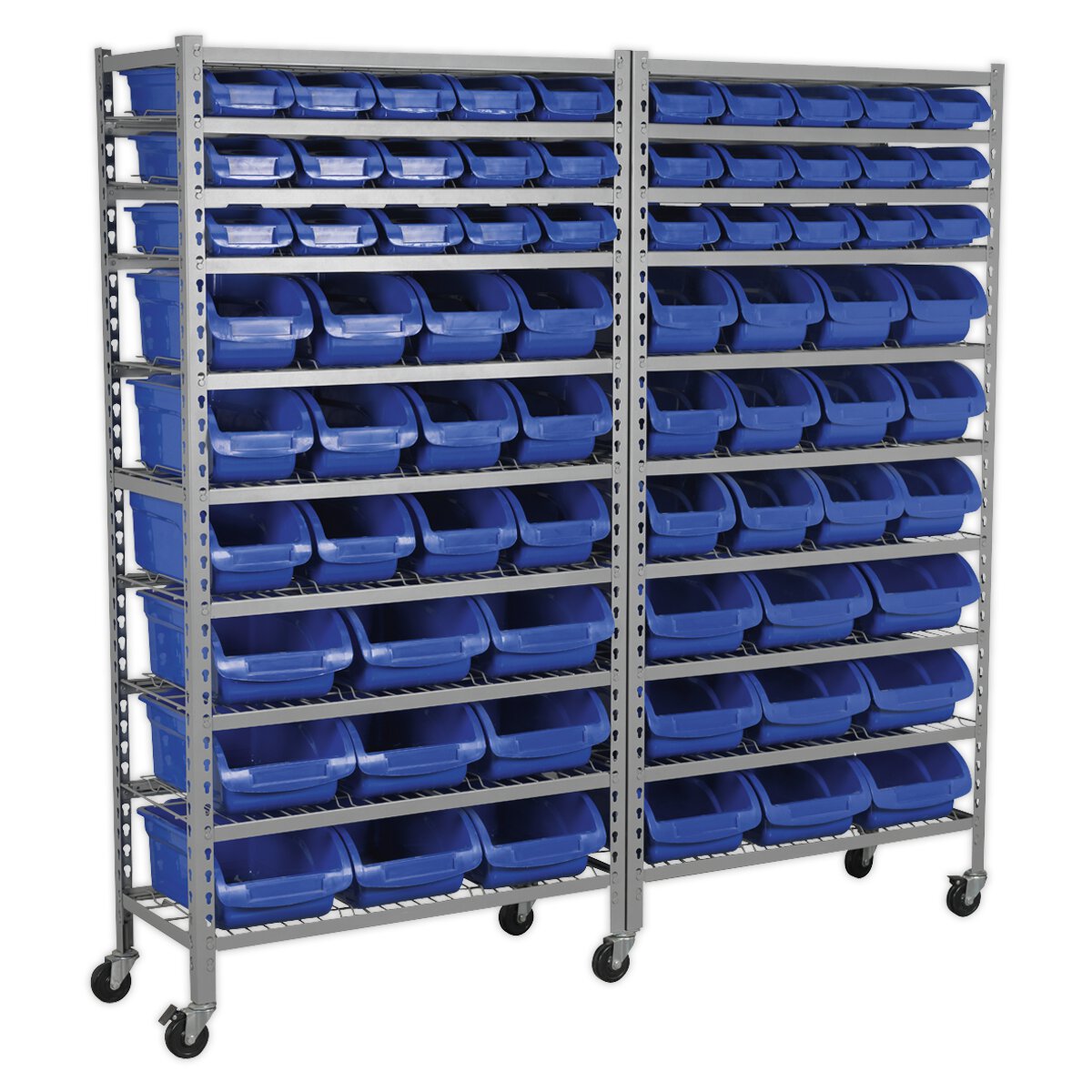 Mobile Bin Storage System 72 Bins