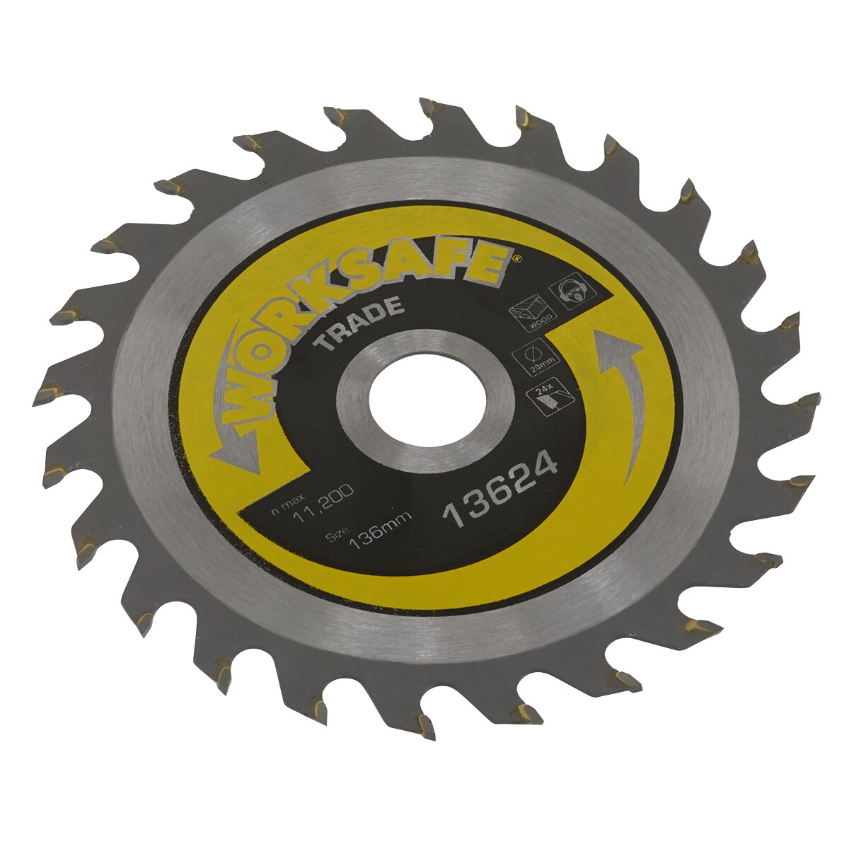 Trade Circular Saw Blade Ø136 x 20mm - 24tpu
