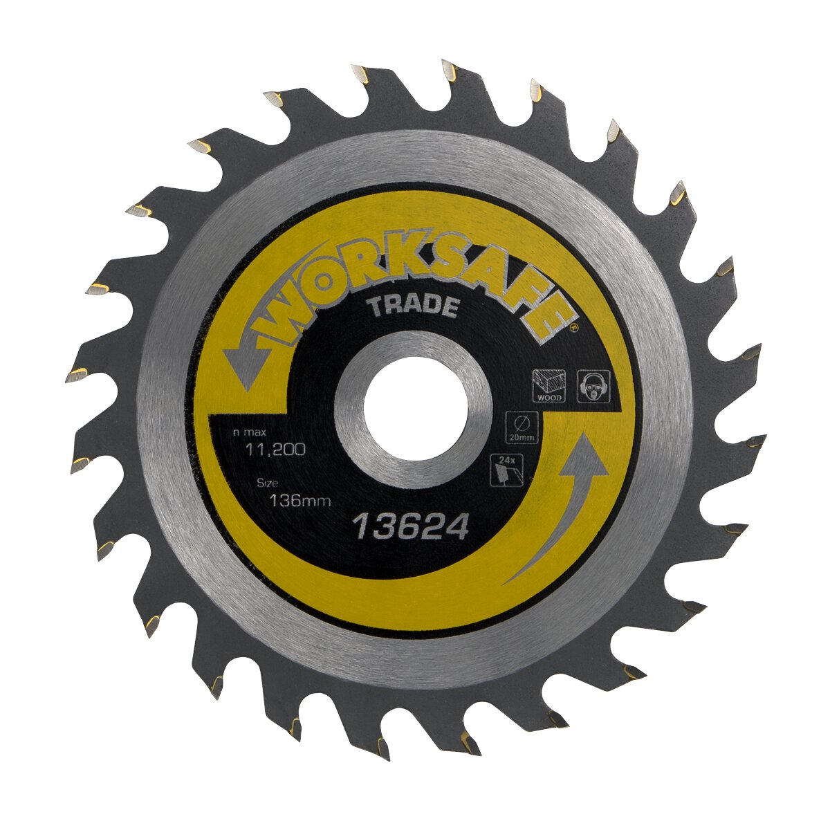 Trade Circular Saw Blade Ø136 x 20mm - 24tpu