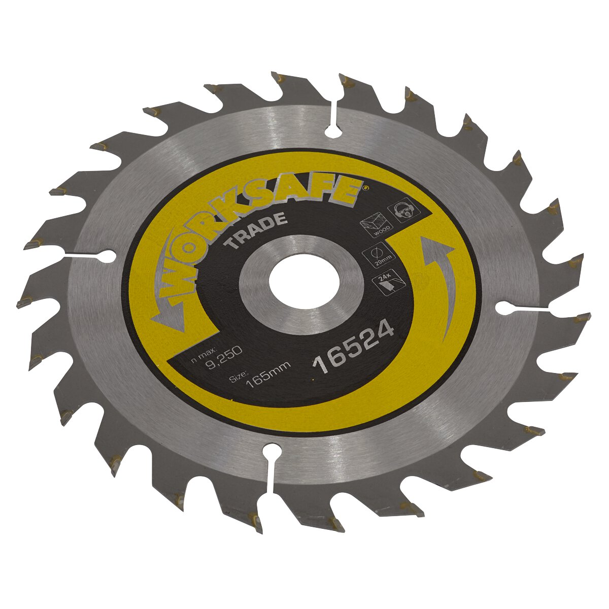 Trade Circular Saw Blade Ø165 x 20mm - 24tpu