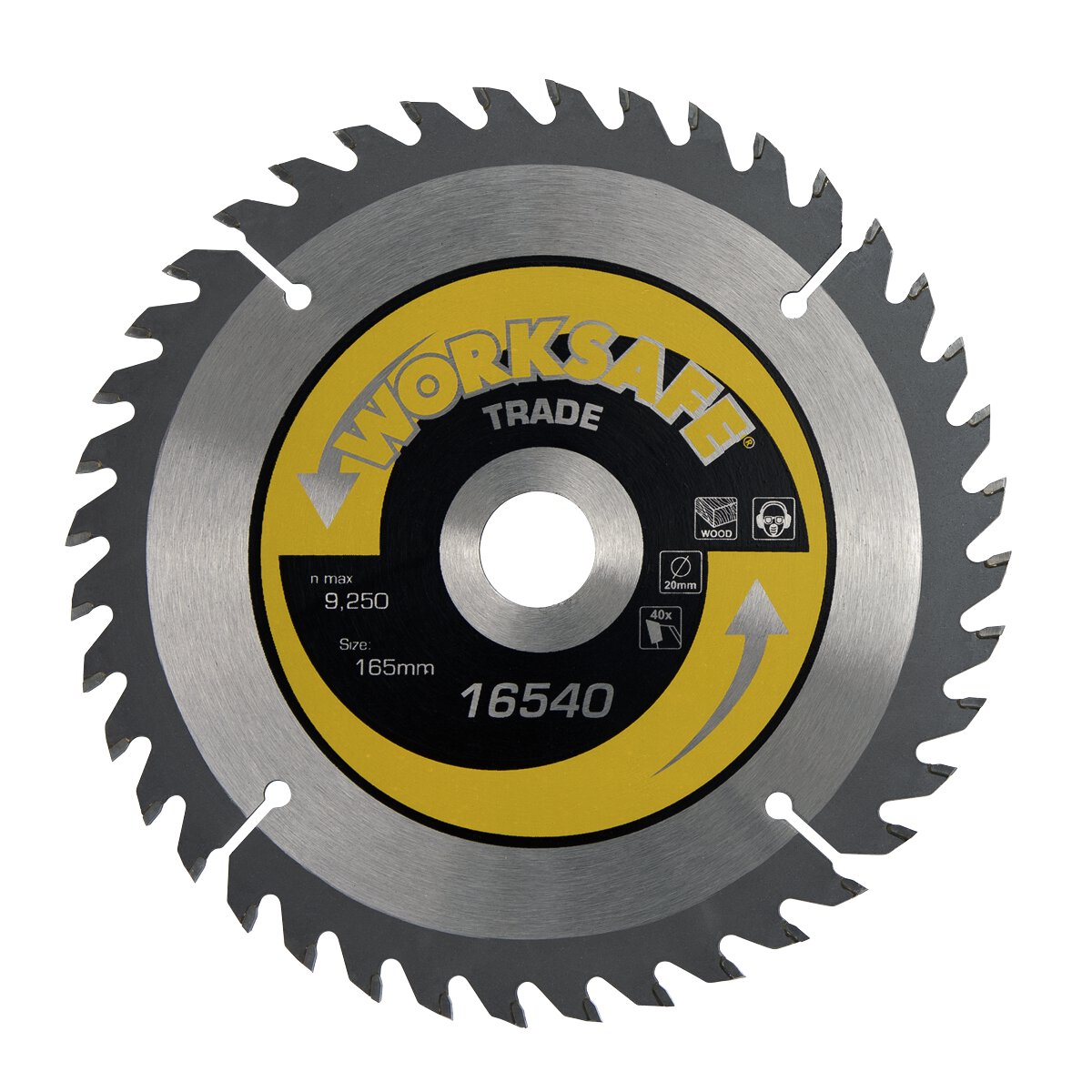 Trade Circular Saw Blade Ø165 x 20mm - 40tpu
