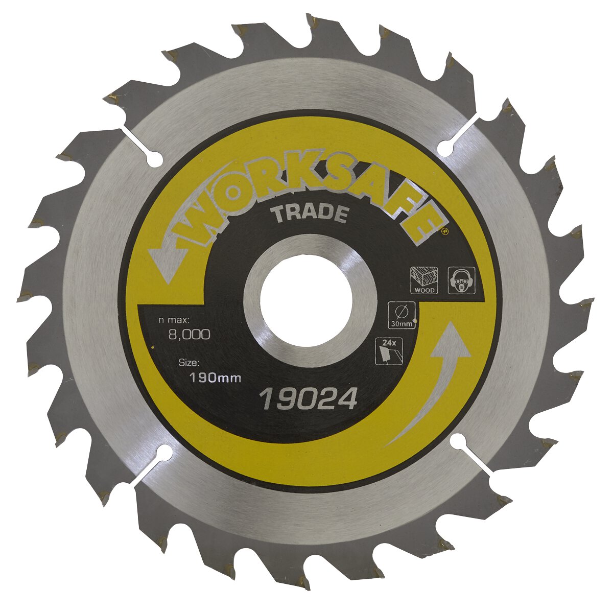 Trade Circular Saw Blade Ø190 x 30mm - 24tpu