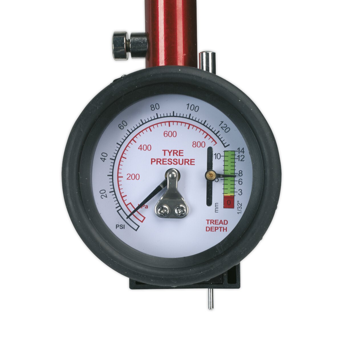 Tyre Pressure Gauge with Tyre Tread Depth Gauge 0-8bar(0-120psi)