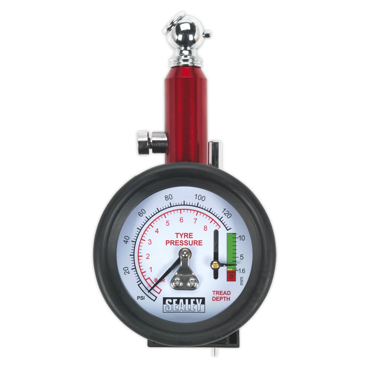 Tyre Pressure Gauge with Tyre Tread Depth Gauge 0-8bar(0-120psi)