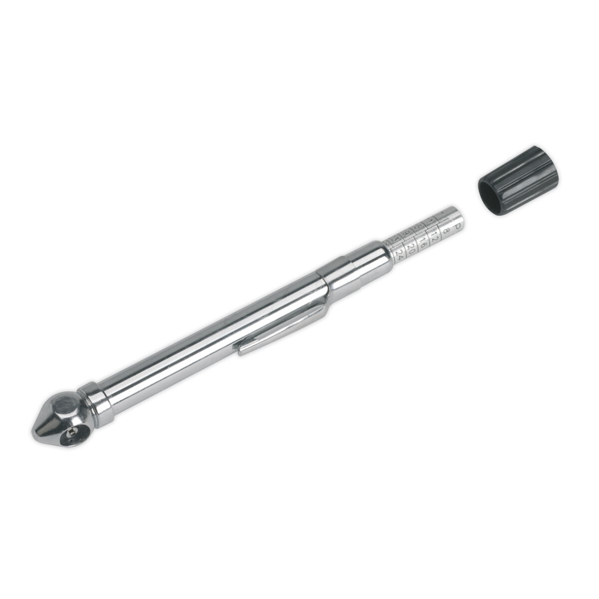 Tyre Pressure Gauge with Pocket Clip 6-50psi