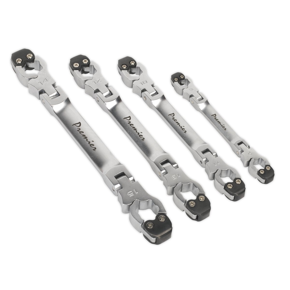 Brake Pipe Spanner Set 4pc Ratcheting