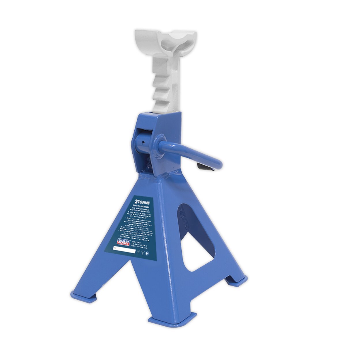 Axle Stands (Pair) 2tonne Capacity per Stand Ratchet Type - Blue