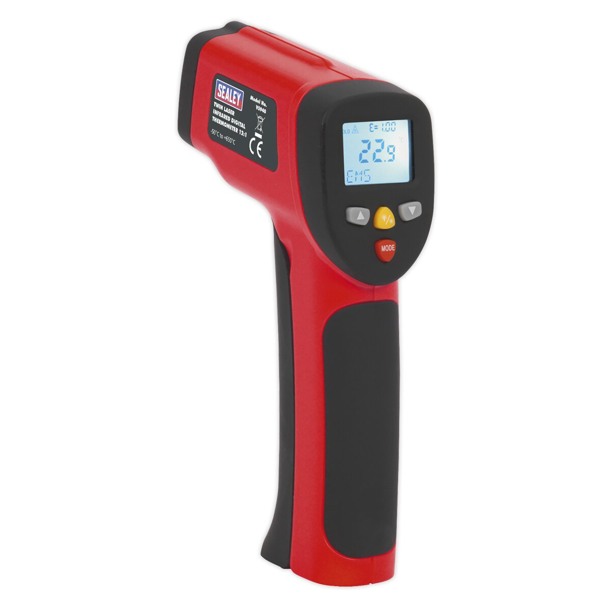 Infrared Twin-Spot Laser Digital Thermometer 12:1