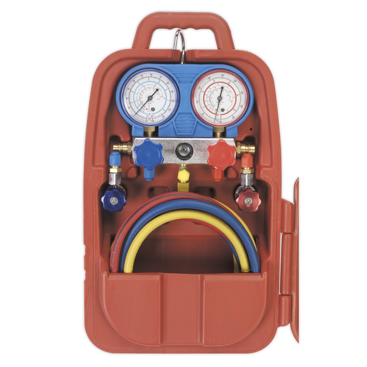Air Conditioning System Manifold with Sight Glass