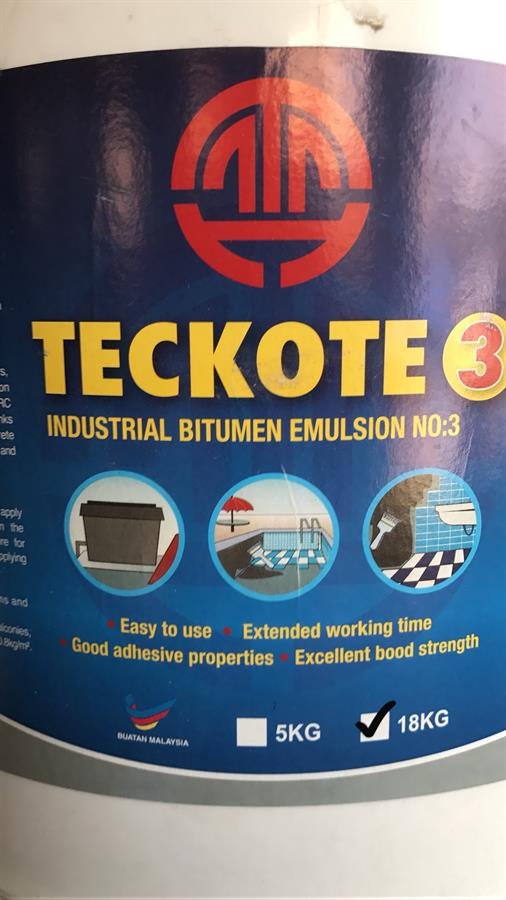 Teckote Industrial Bitumen Emulsion 18kg