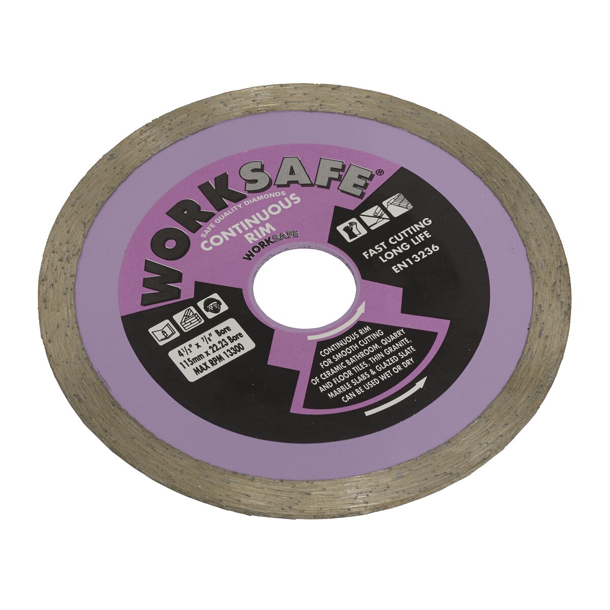 Continuous Rim Diamond Blade Ø115 x 22mm