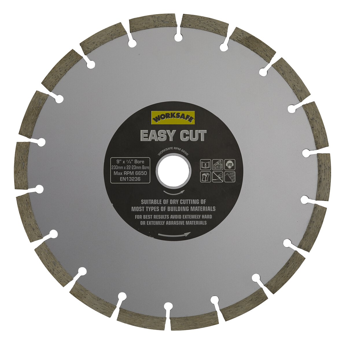 Silver Easy-Cut Diamond Blade Ø230 x 22mm
