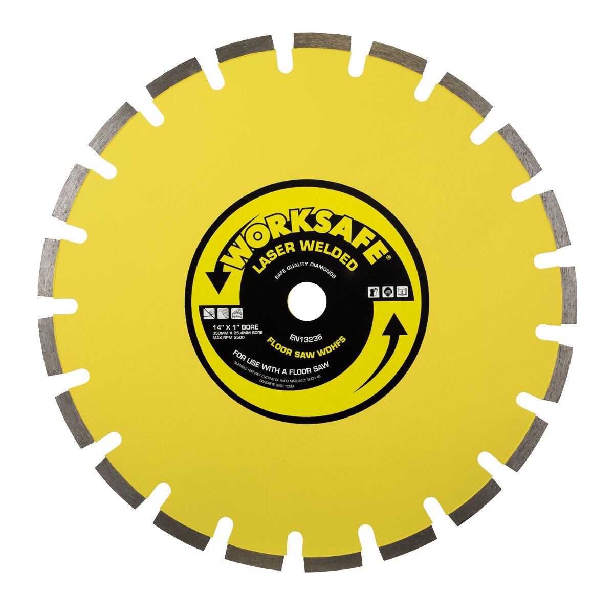 Floor Saw Blade (Hard) Ø350 x 25mm
