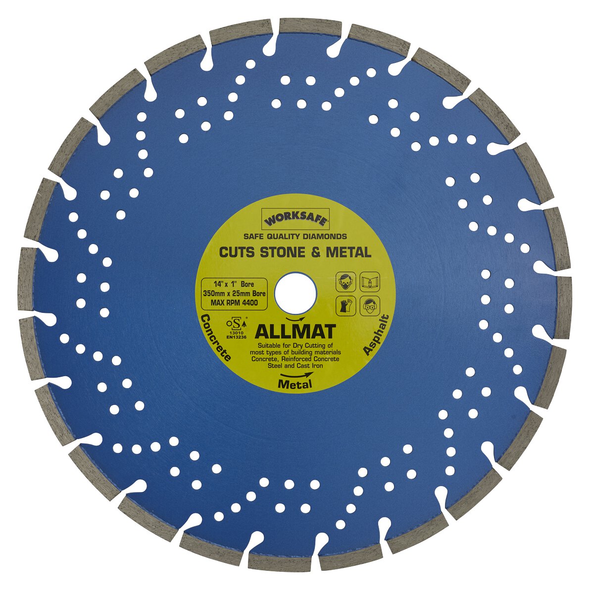 Platinum Allmat Diamond Blade Ø350 x 25mm