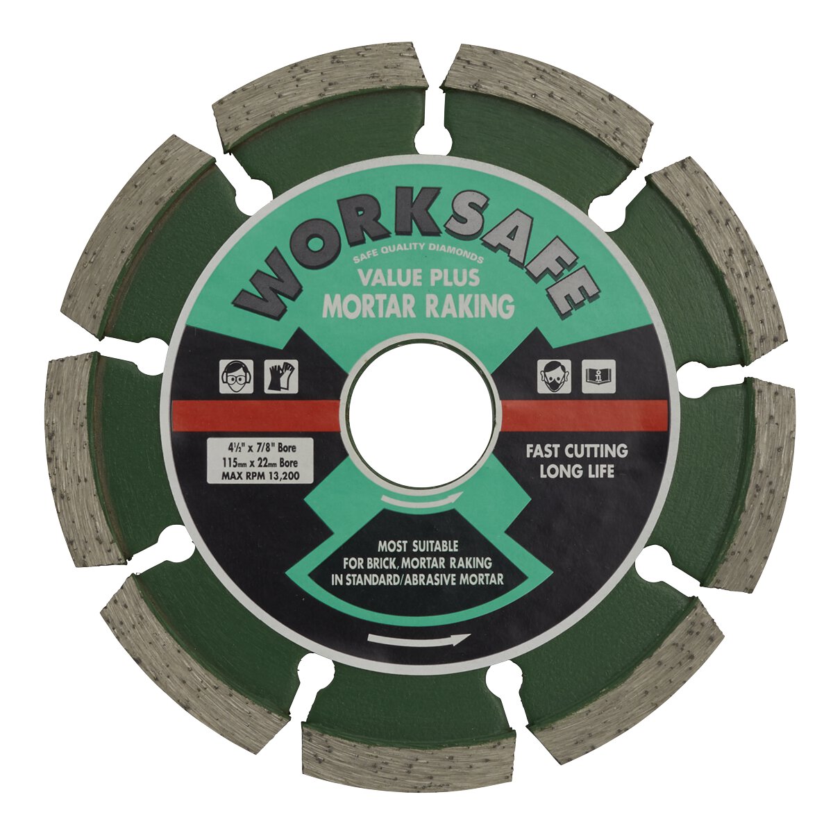 Value Plus Diamond Blade Ø115 x 22mm - Mortar Raker