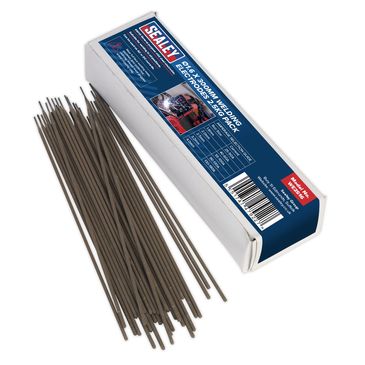 Welding Electrodes Ø1.6 x 300mm 2.5kg Pack