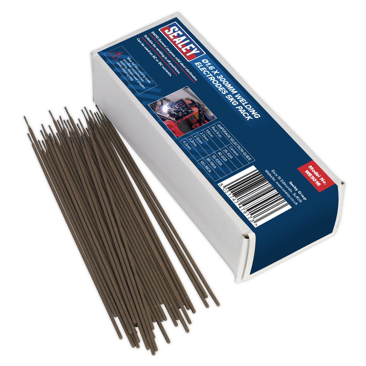 Welding Electrodes Ø1.6 x 300mm 5kg Pack