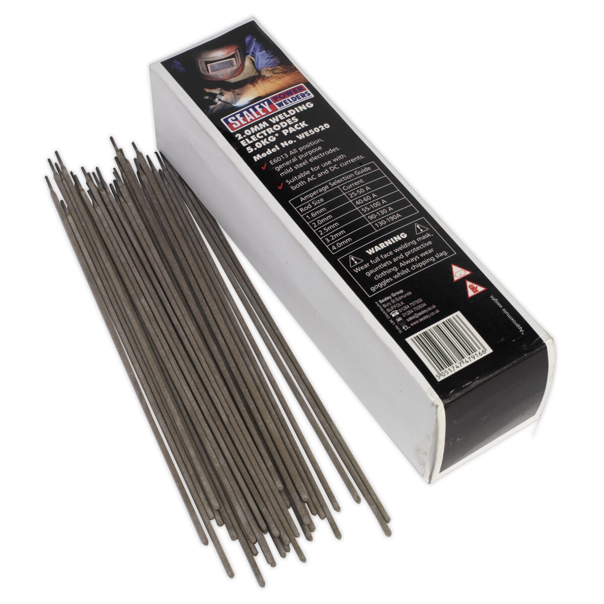 Welding Electrodes Ø2 x 300mm 5kg Pack