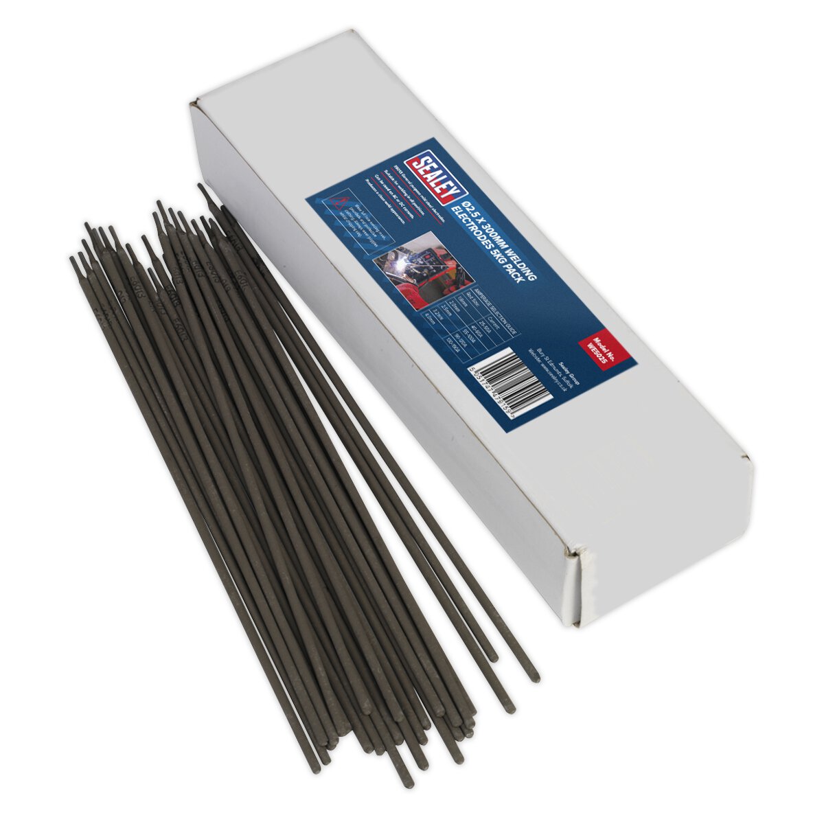 Welding Electrodes Ø2.5 x 300mm 5kg Pack