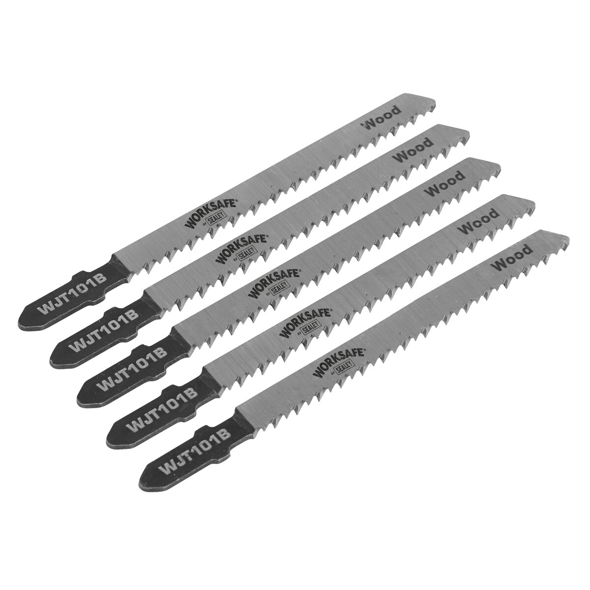 Jigsaw Blade Wood & Plastics 75mm 10tpi - Pack of 5