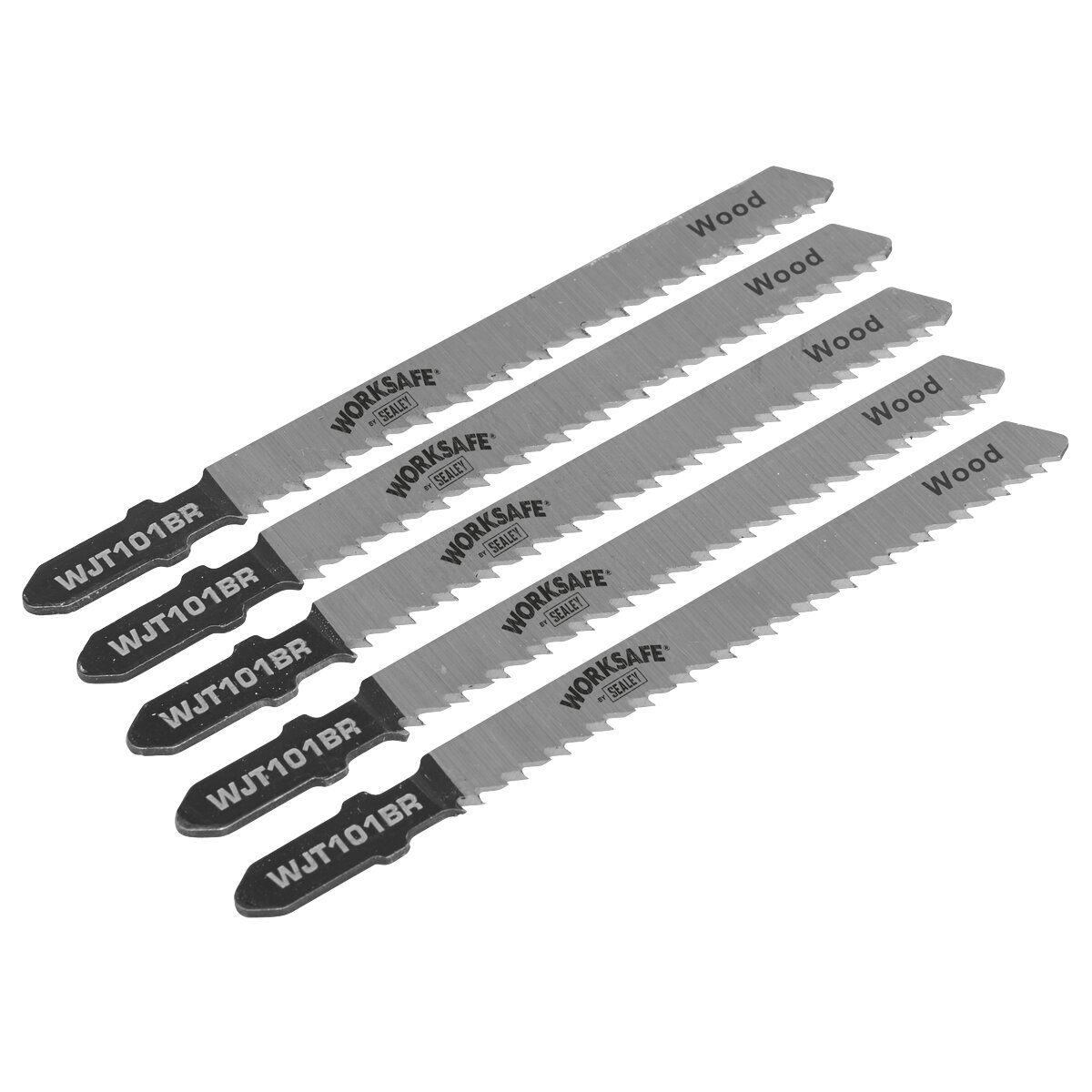 Jigsaw Blade Wood & Plastics 75mm 10tpi - Pack of 5
