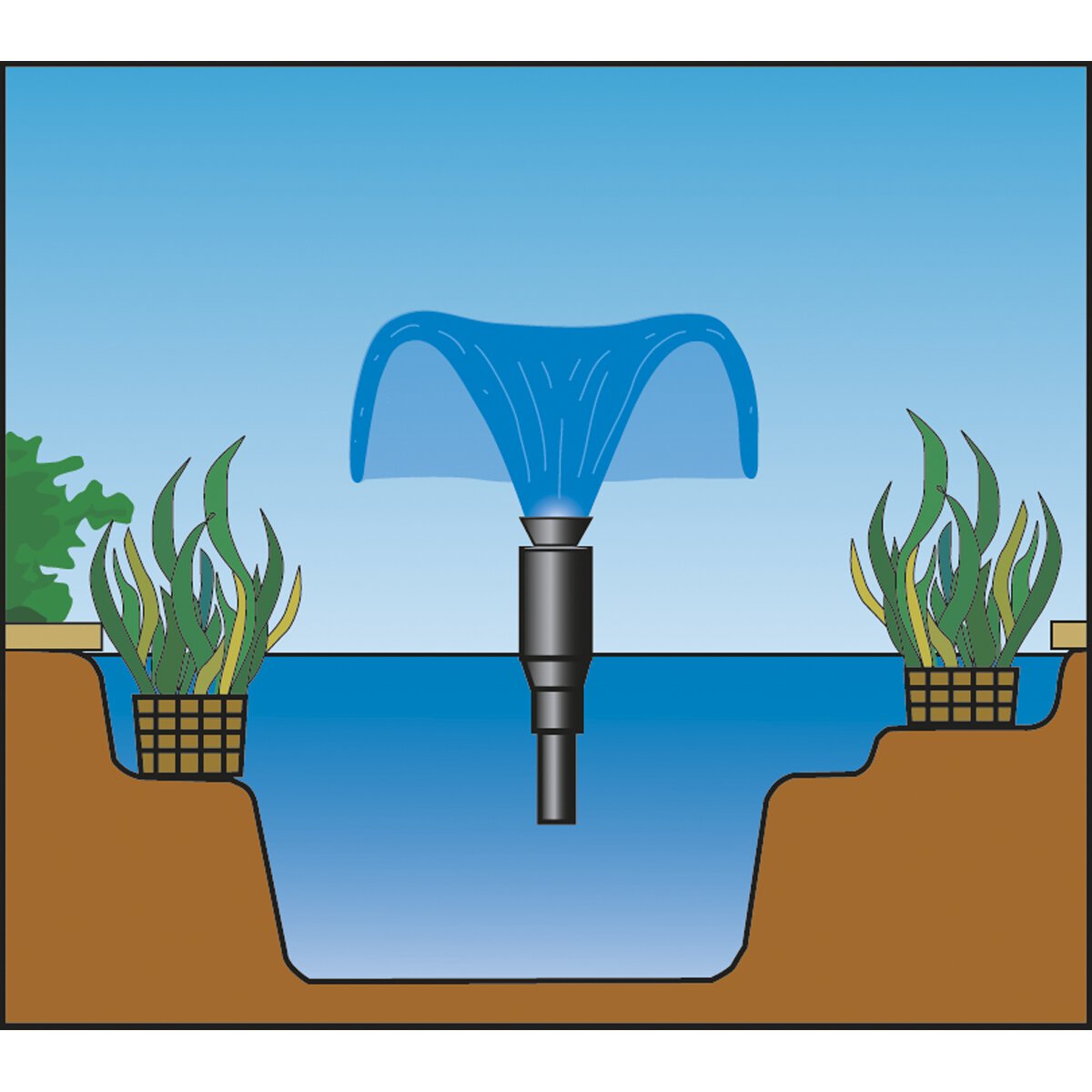 Submersible Pond Pump 3500L/hr 230V