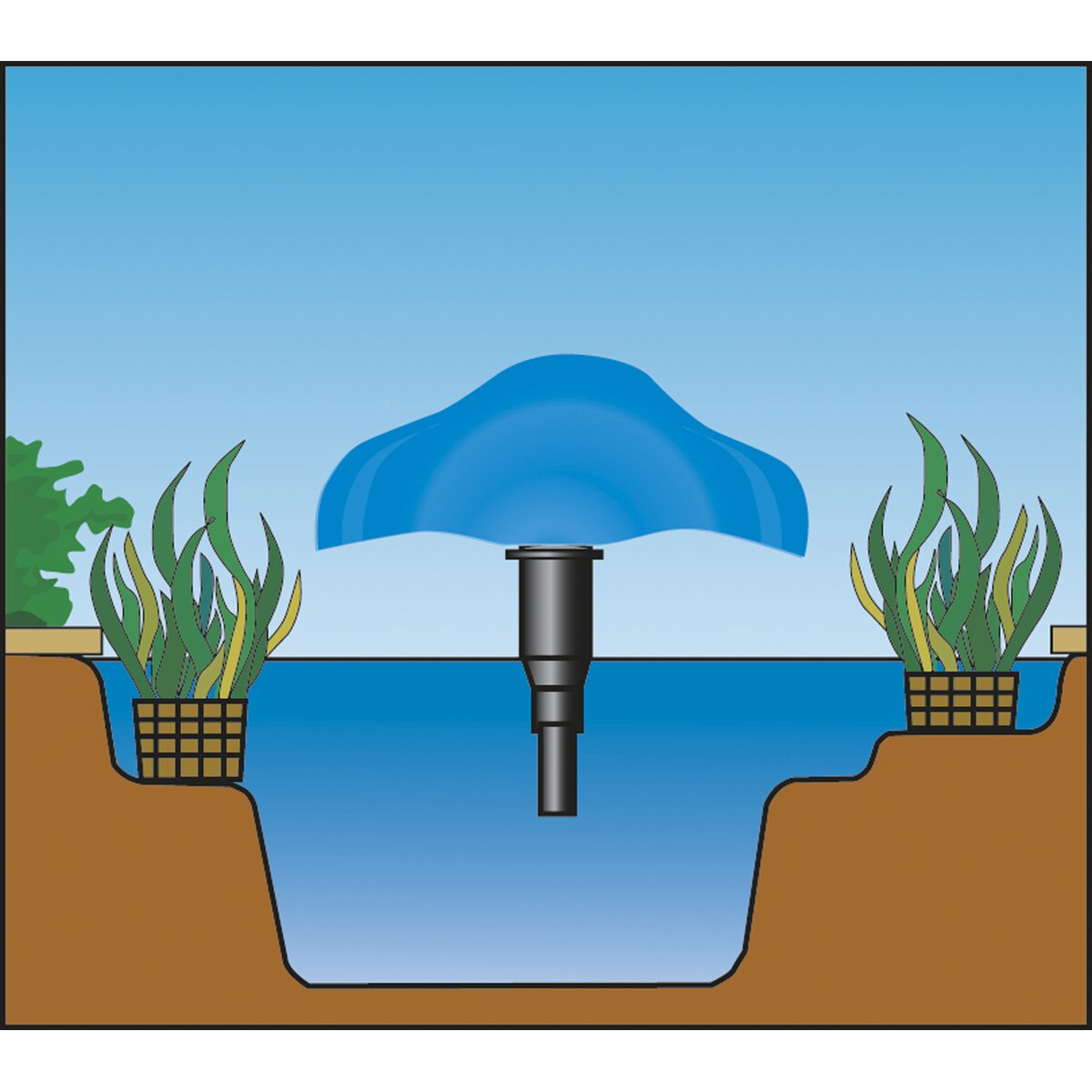 Submersible Pond Pump 3500L/hr 230V
