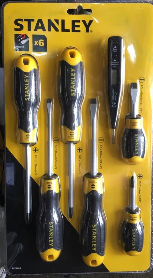 STANLEY 6 Set Combination Screw Drivers