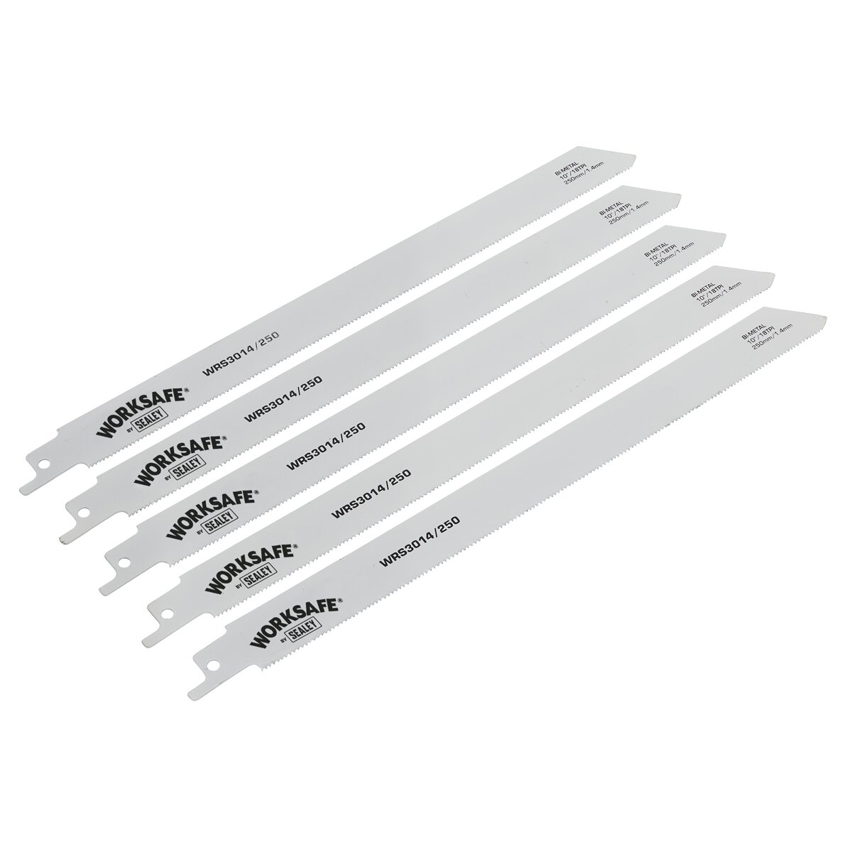 Reciprocating Saw Blade Metal 250mm 18tpi - Pack of 5
