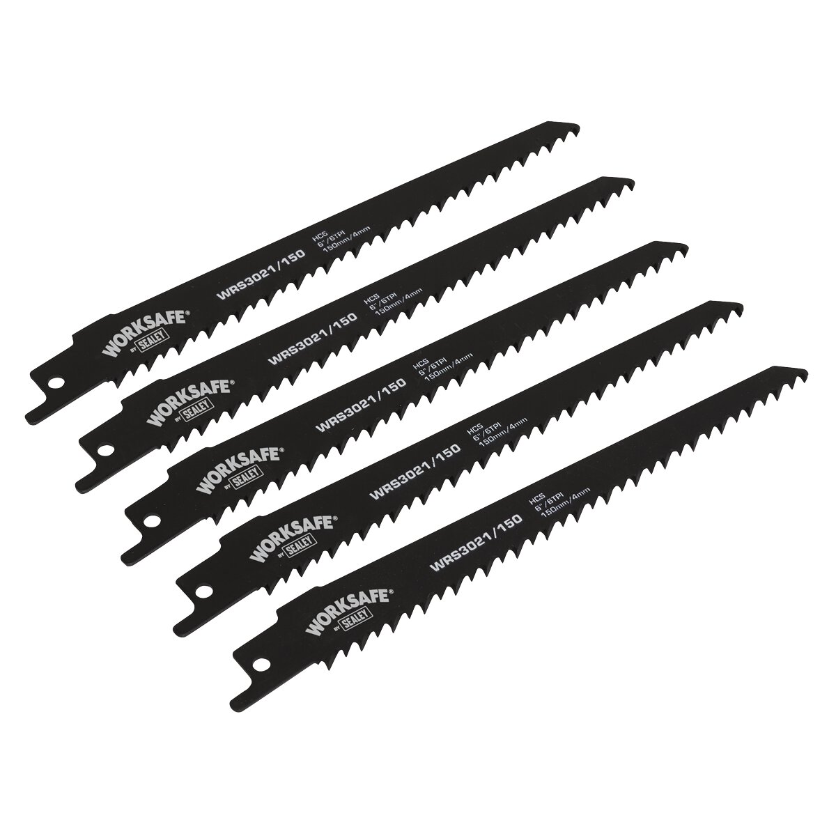 Reciprocating Saw Blade 150mm 6tpi - Pack of 5