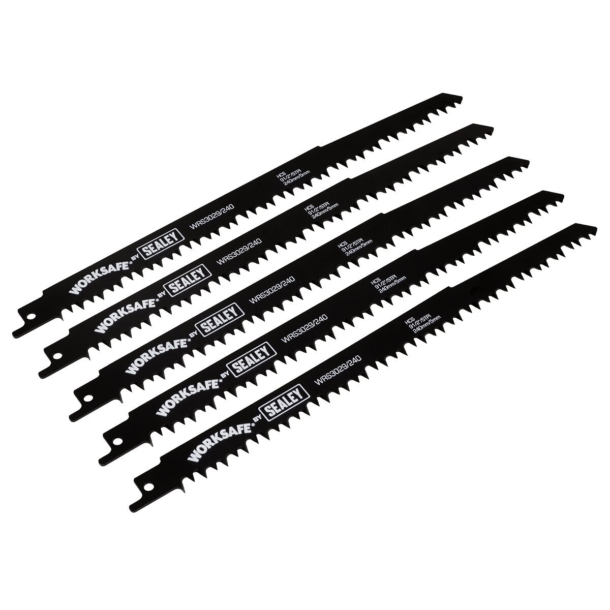 Reciprocating Saw Blade Wood 240mm 5tpi - Pack of 5