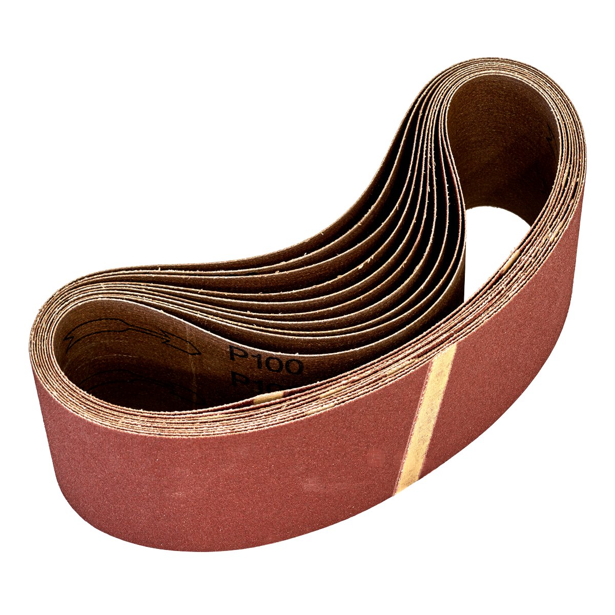 Sanding Belt 75 x 533mm 100Grit - Pack of 10