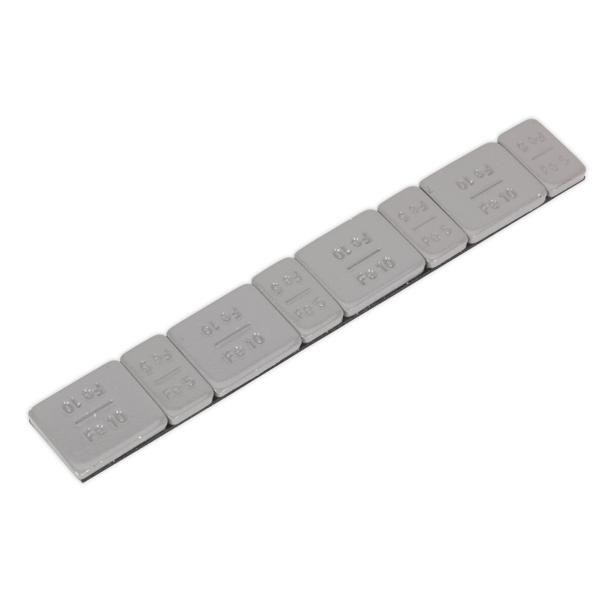Wheel Weight 5 & 10g Adhesive Zinc Plated Plastic Coated Strip of 8 (4 x Each Weight) Pack of 100