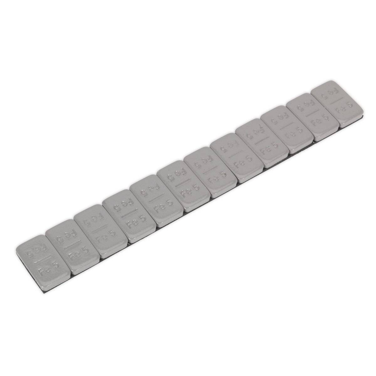Wheel Weight 5g Adhesive Zinc Plated Steel Plastic Coated Strip of 12 Pack of 100