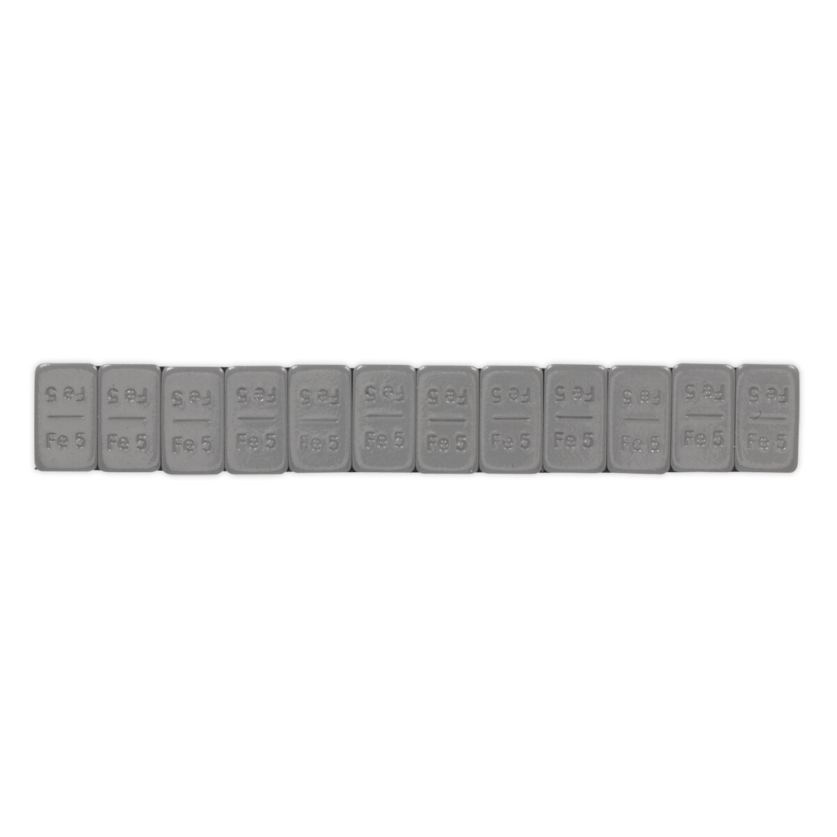 Wheel Weight 5g Adhesive Zinc Plated Steel Plastic Coated Strip of 12 Pack of 100