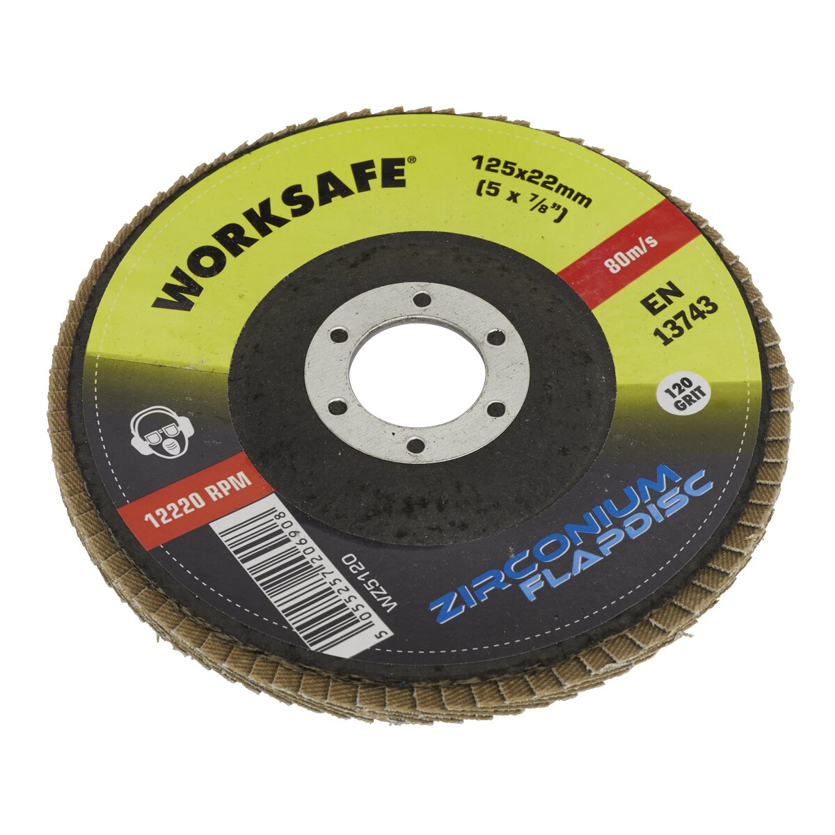 Zirconium Flap Disc Ø125mm 120Grit - Pack of 10