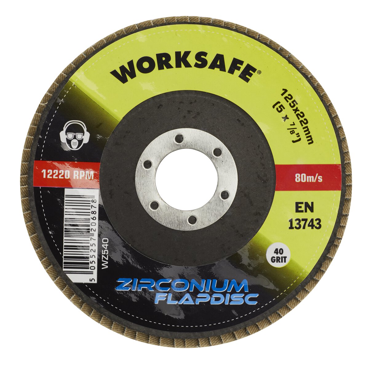 Zirconium Flap Disc Ø125mm 40Grit - Pack of 10