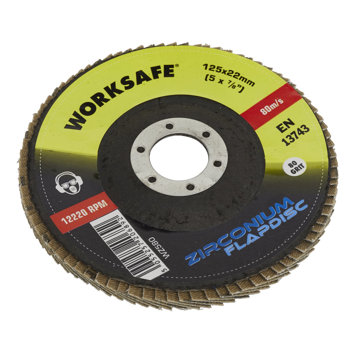 Zirconium Flap Disc Ø125mm 80Grit - Pack of 10