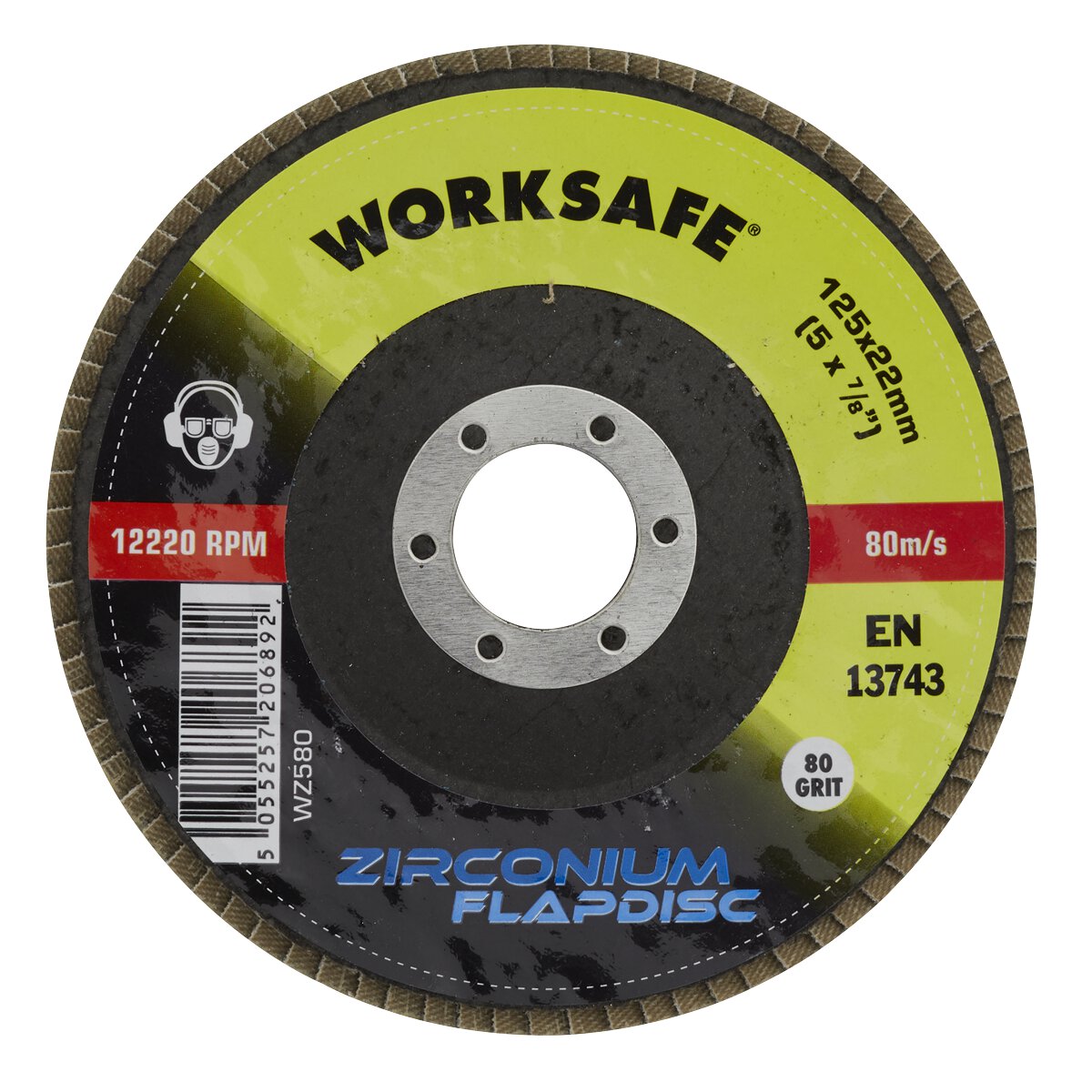 Zirconium Flap Disc Ø125mm 80Grit - Pack of 10