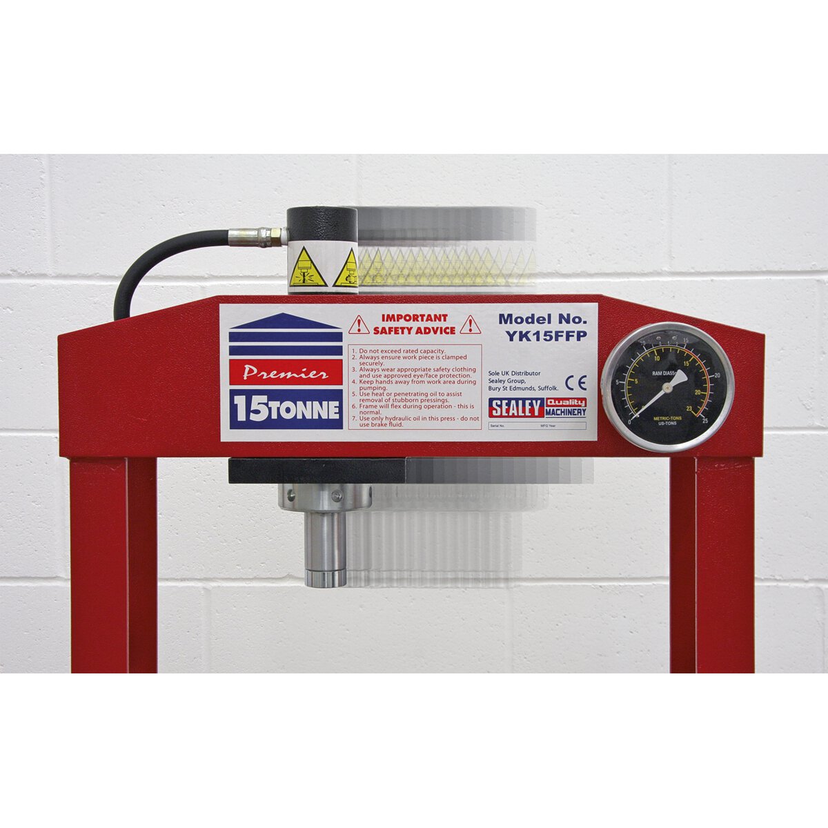 Hydraulic Press Premier 15tonne Floor Type with Foot Pedal