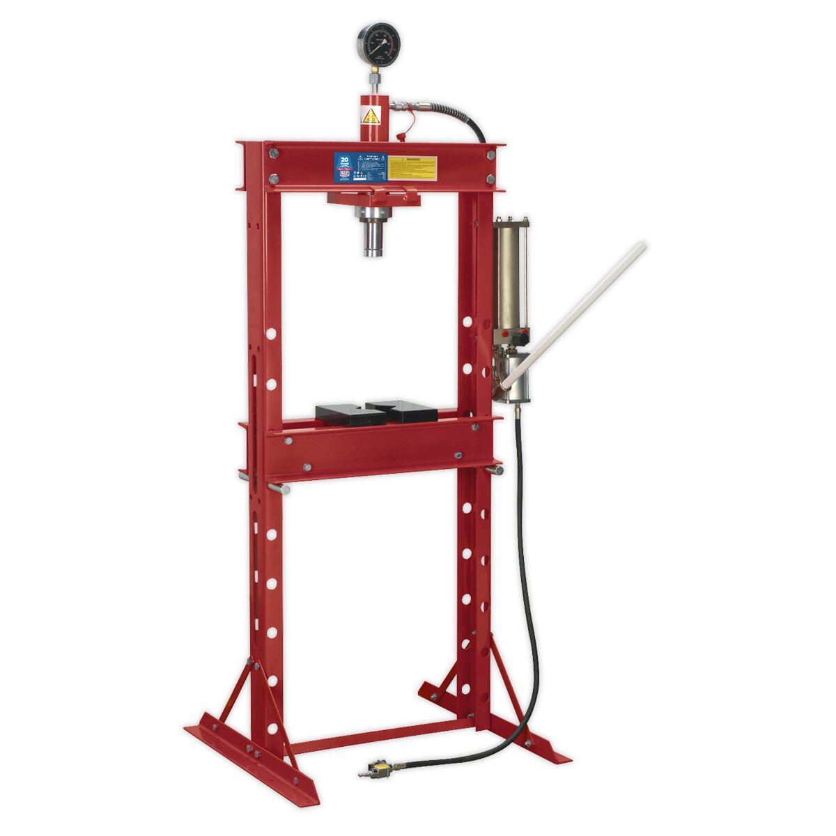 Air/Hydraulic Press 20tonne Floor Type