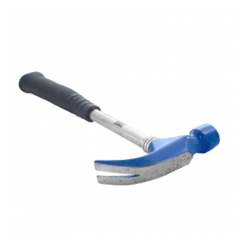 CLAW HAMMER TUBULAR HANDLE WITH RUBBER GRIP 3/4LB