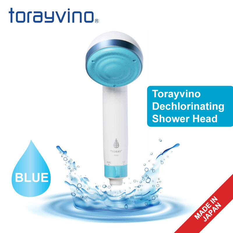 Torayvino Dechlorinating Shower Head (Blue)