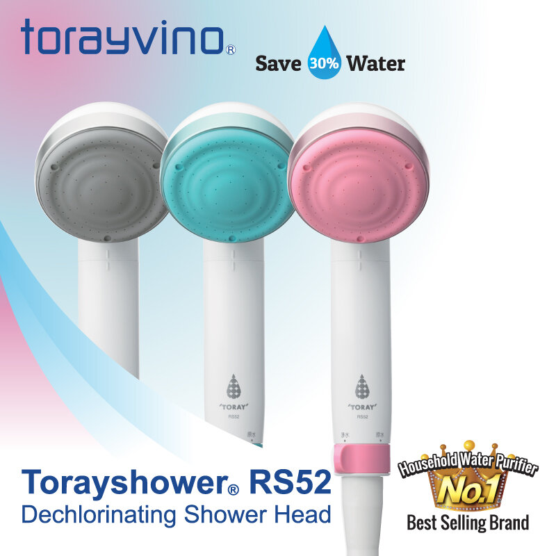Torayvino Dechlorinating Shower Head (Blue)